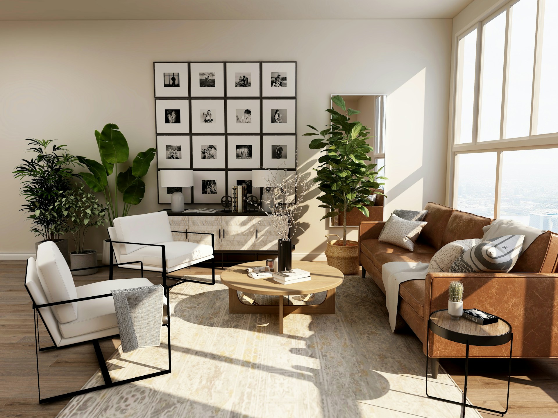 Pristine luxury living room in Calgary home